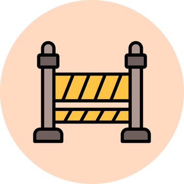 trafik işareti simge vektör çizim 