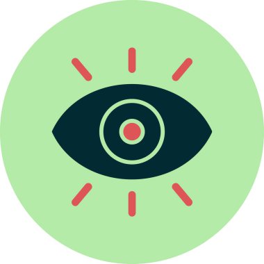 Göz düzlüğü simgesi, vektör çizimi 