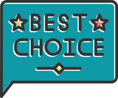 En iyi seçim simgesi, vektör çizimi 