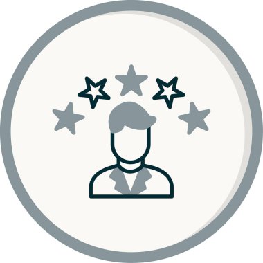 Müşteri hizmet vektör satırı simgesi