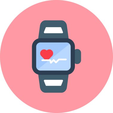 Smartwatch icon, vector illustration simple design