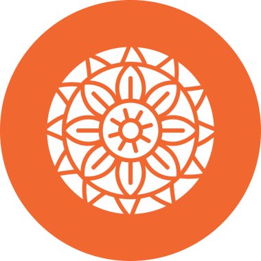 mandala tasarımı, web basit illüstrasyonu