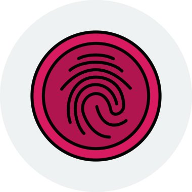 Biyometrik ağ simgesi vektör çizimi