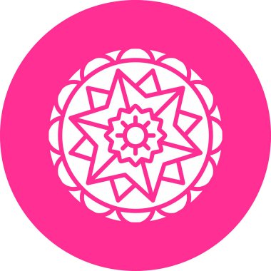 mandala tasarımı, web basit illüstrasyonu