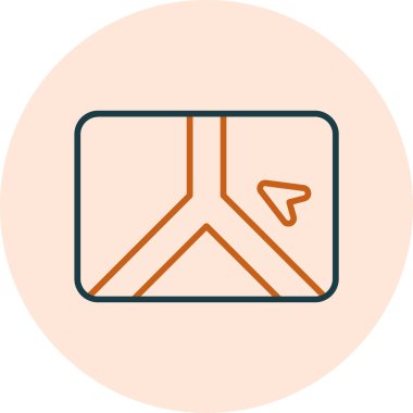 Basit Web Gezgin simgesi vektörü