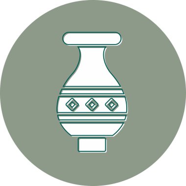 Vazo. Web simgesi basit illüstrasyon