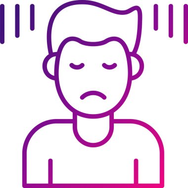 Suçlu adam. Web simgesi basit illüstrasyon