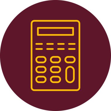 Calculator icon, vector illustration simple design