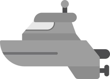 tekne gemisi deniz ikonu vektör çizimi