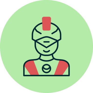 Süper kahraman ağ simgesi, vektör illüstrasyonu