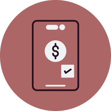 Basit Çevrimiçi Ödeme vektör çizimi