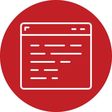 Web sitesi simgesi, vektör illüstrasyonu basit tasarım