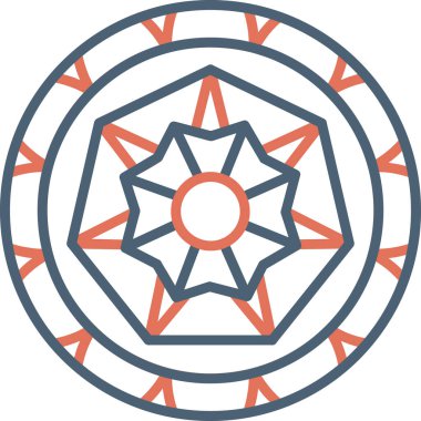 mandala tasarımı, web basit illüstrasyonu