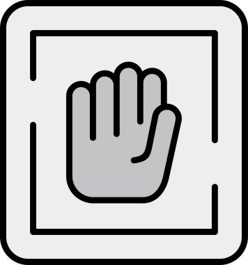 Dur tabelası. Web simgesi basit illüstrasyon