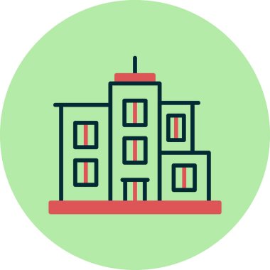 Şehre. Web simgesi basit illüstrasyon