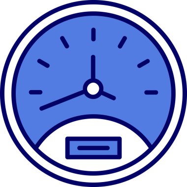 Speedometer web simgesi, vektör illüstrasyonu