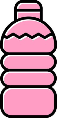 su şişesi simge vektör çizim