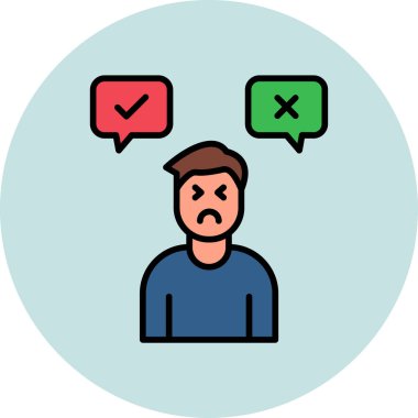 Karar adamı ikonu. Basit tasarım