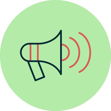 Basit duyuru vektörü düz illüstrasyon