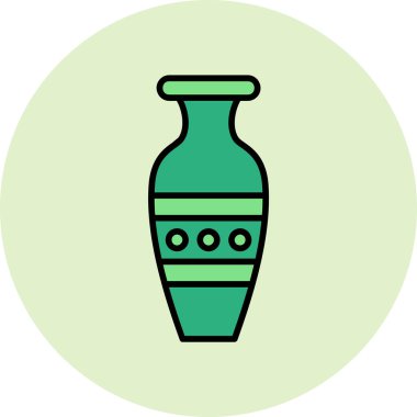 Vazo. Web simgesi basit illüstrasyon