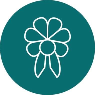 Kurdele yayı. Web simgesi basit illüstrasyon