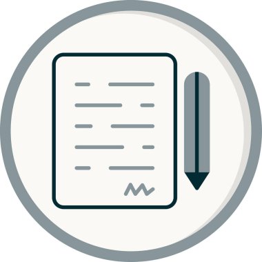 Anlaşmanın vektör illüstrasyonu modern simge