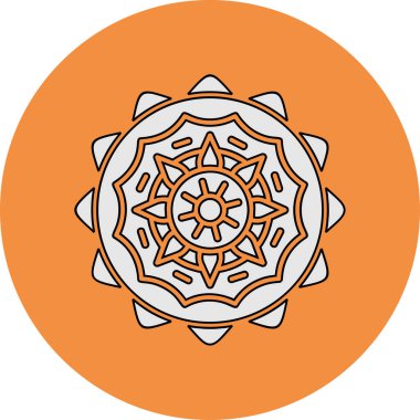 mandala tasarımı, web basit illüstrasyonu