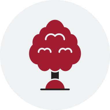 Ağaç. Web simgesi basit illüstrasyon