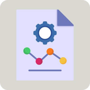 Modern bir kullanıcı veri sembolünün soyut vektör tasviri.