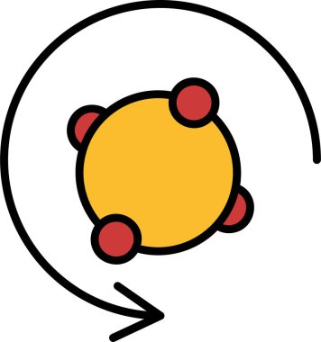 Metabolizma ağ ikonu vektör çizimi