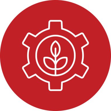 Bitki dişlide kalır. Web simgesi basit illüstrasyon 