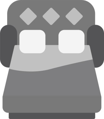 Kanepe yatağı. Web simgesi basit illüstrasyon