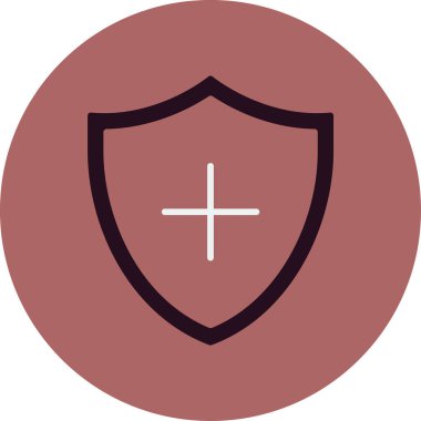 Soyut renk koruma ağı vektör simgesi