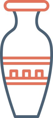 Vazo. Web simgesi basit illüstrasyon