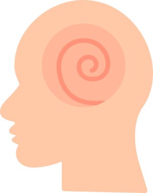 Halüsinasyon ağ ikonu vektör illüstrasyonu