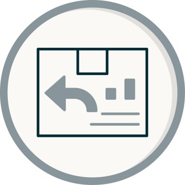 Kolay Dönüş web simgesi vektör çizimi