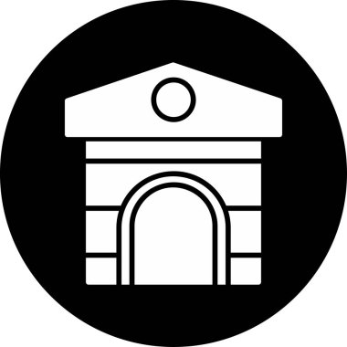 Hayvan barınağı web simgesi, basit vektör illüstrasyonu