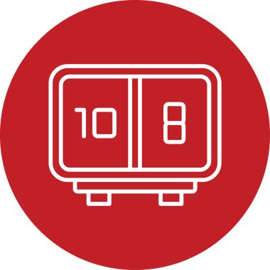 Puan tablosu simgesi, vektör illüstrasyonu basit tasarım