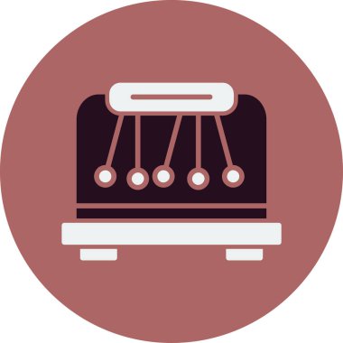 Basit Sarkacı simgesi vektör illüstrasyonu