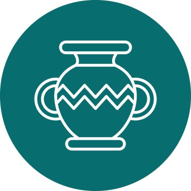 Vazo. Web simgesi basit illüstrasyon