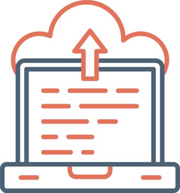 dizüstü bilgisayar simgesi, vektör illüstrasyonu basit tasarım