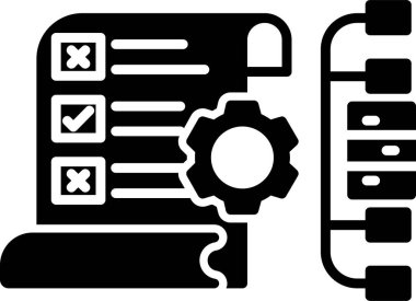 Birikmiş. Web simgesi basit illüstrasyon
