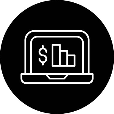 Basit iş grafik vektör simgesi