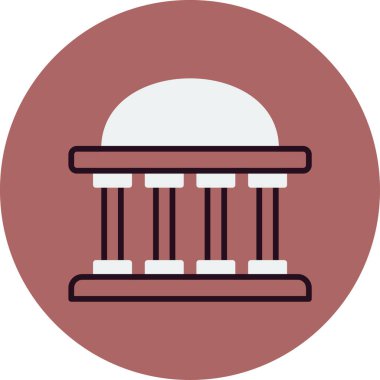 Kubbe. Web simgesi basit illüstrasyon