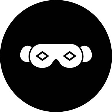 Göz maskesi. Web simgesi basit illüstrasyon 