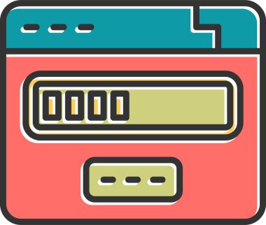 Basit yükleme simgesi, vektör illüstrasyonu