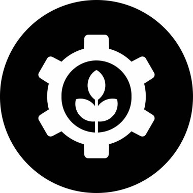 Bitki dişlide kalır. Web simgesi basit illüstrasyon 