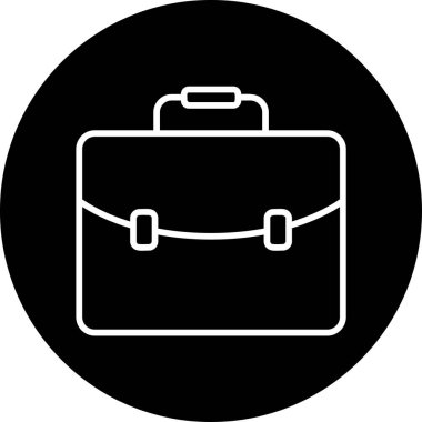 Çanta. Web simgesi basit illüstrasyon