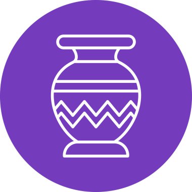 Vazo. Web simgesi basit illüstrasyon