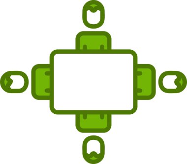 Basit simgeyi karşılama vektör illüstrasyonu